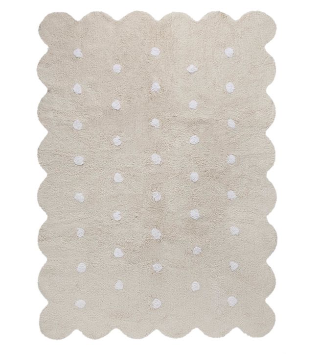 Junior Magazine Lorena Canals Biscuit Rug, £124, Jane Clayton & Co