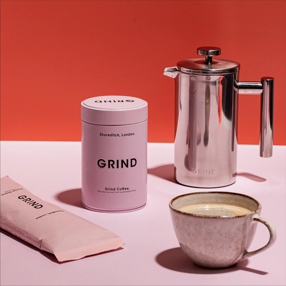 Junior Magazine Wake him up on Sunday morning with a fresh cup of Joe. Grind coffee is ethically sourced from sustainable farms around the world and roasted in London.