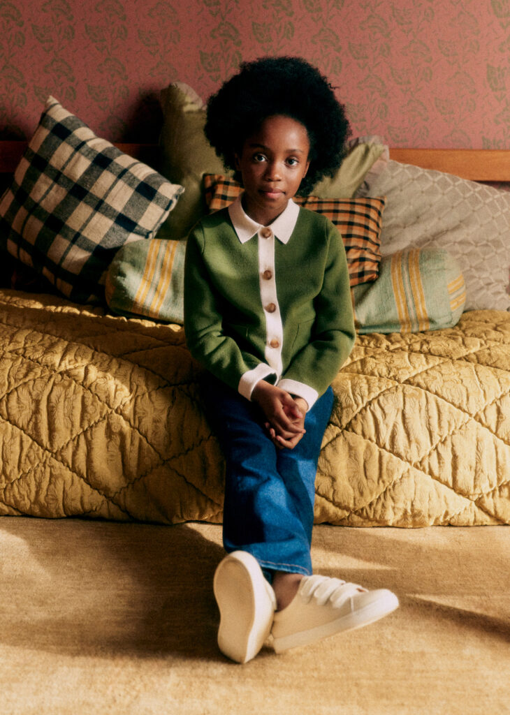 Junior Magazine A smart and preppy knit in Merino wool that is incredibly warm and has butter wouldn’t melt vibes.