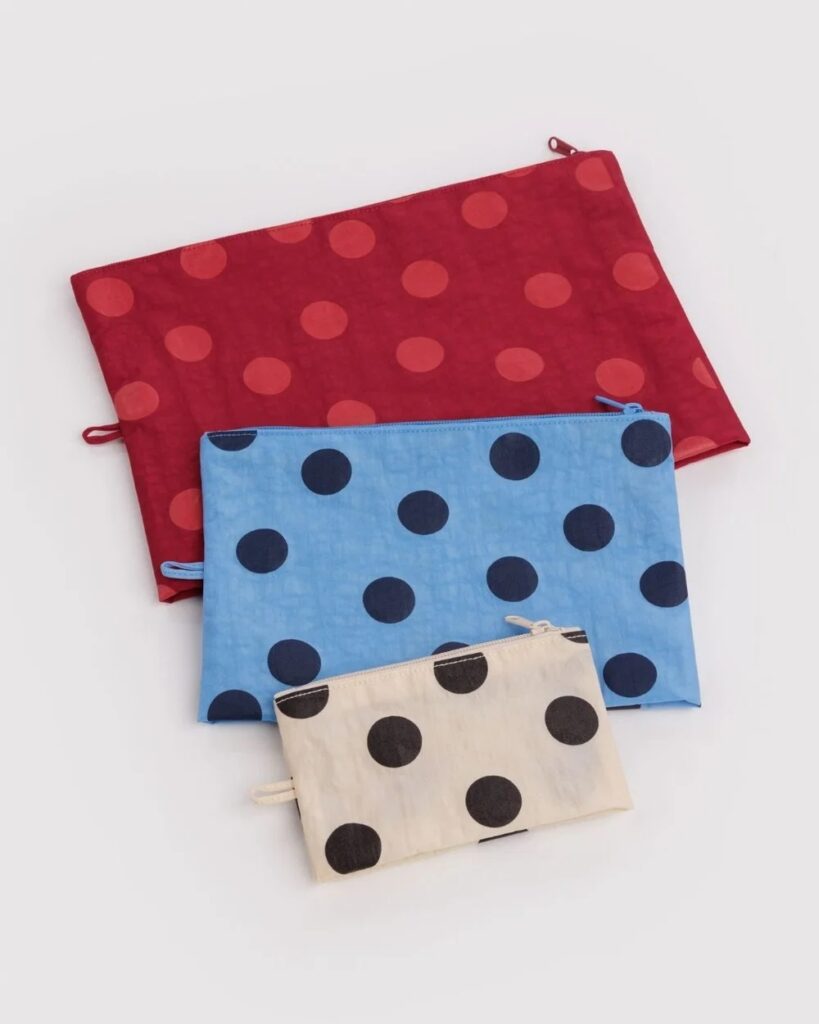 Junior Magazine Sometimes one pencil case just won’t cut it. This trio of pouches will make sure everything has a home and will make rummaging in that backpack so much easier. We love the handy loops for attaching them together on a key chain. Great for storing stationery, hand sanitisers and personal hygiene products for older kids.