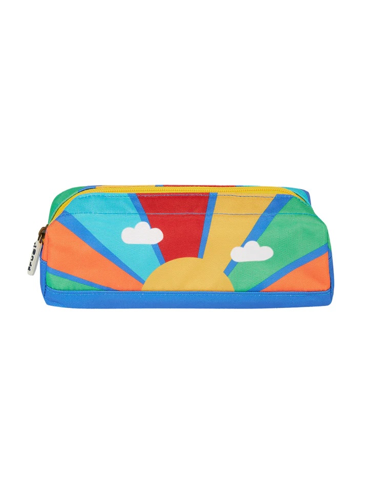 Junior Magazine Bright, uplifting and very roomy. A brilliant pencil case for anyone who loves a whole rainbow of colouring equipment and more.  Matching water bottle and bag available.