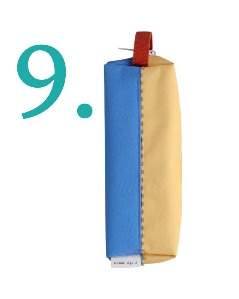 Junior Magazine We love this roomy, two-tone pencil case made from recycled PET bottles with a chunky zip and sweet striped trim. A pared back but fun aesthetic that kids will love.  For a satisfyingly stylish top-to-toe look, there’s a matching backpack in a myriad of different colourways.