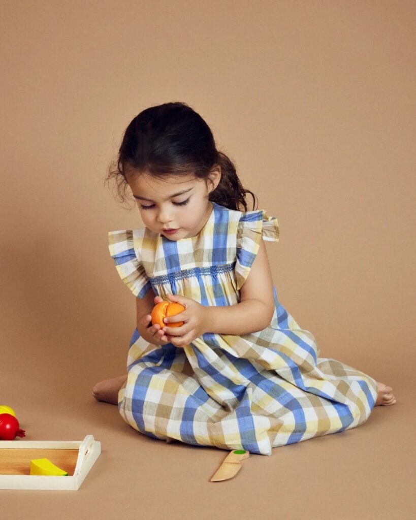Junior Magazine Organic Cotton Dress with matching Bloomers, 27.99€, Monoprix