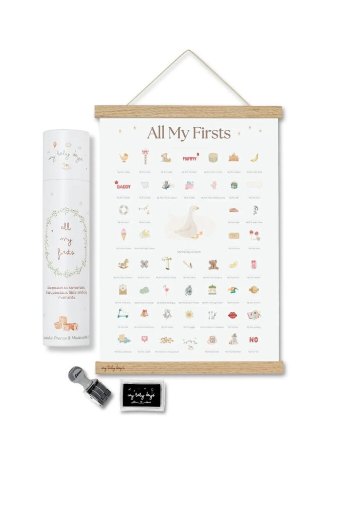 Junior Magazine All My Firsts Baby Goose Print, £49.99, My Baby Days