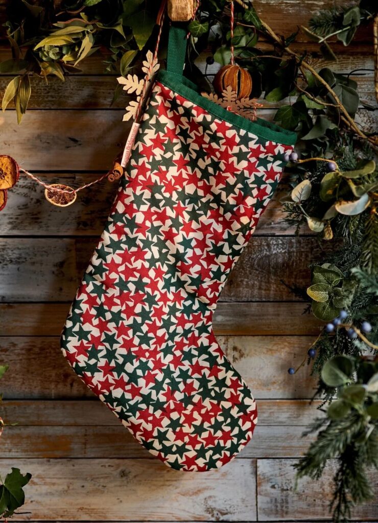 Junior Magazine Christmas Star Stocking, £28 Emma Bridgewater