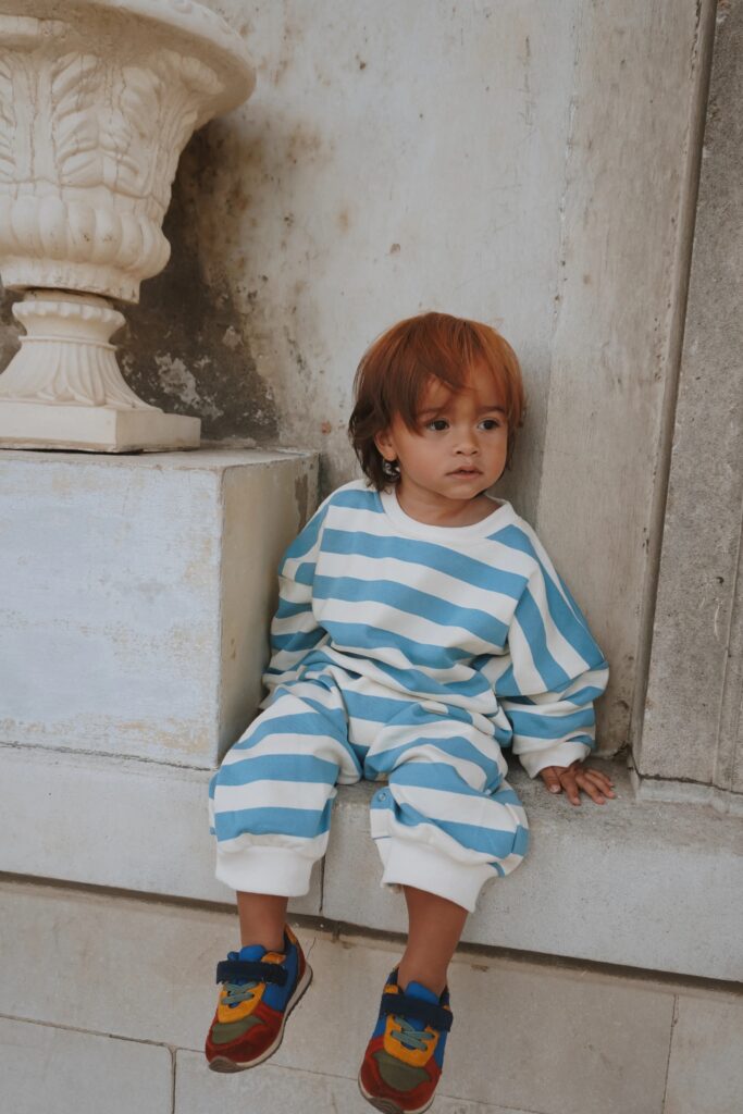 Junior Magazine Oversized Striped Cozy Bodysuit, £19.99, Little Novice