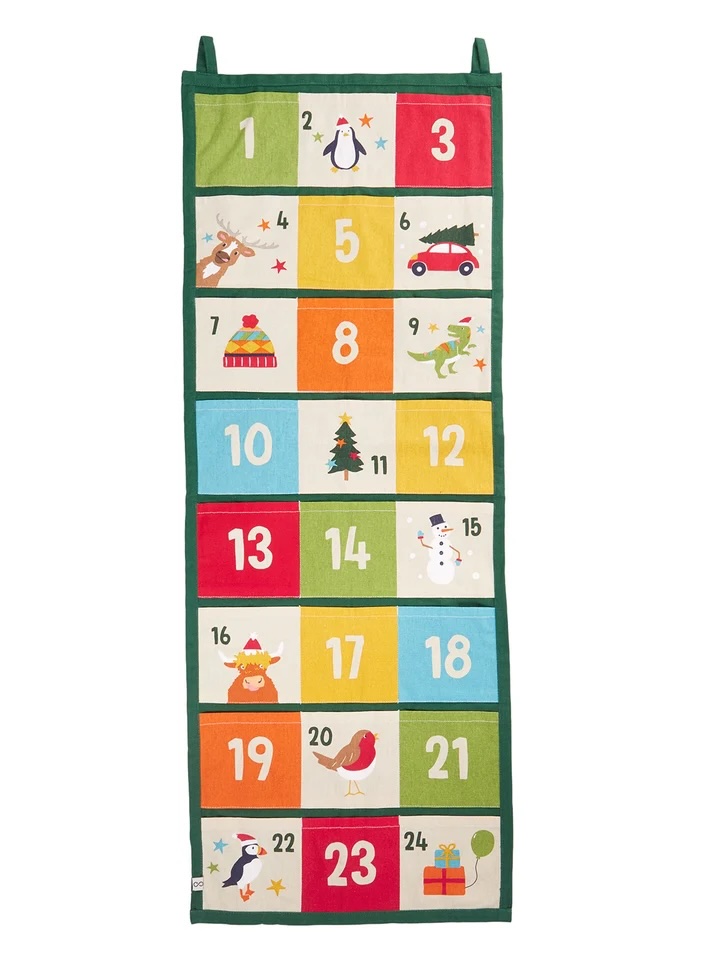 Junior Magazine Canvas Advent Calendar, £40, Frugi