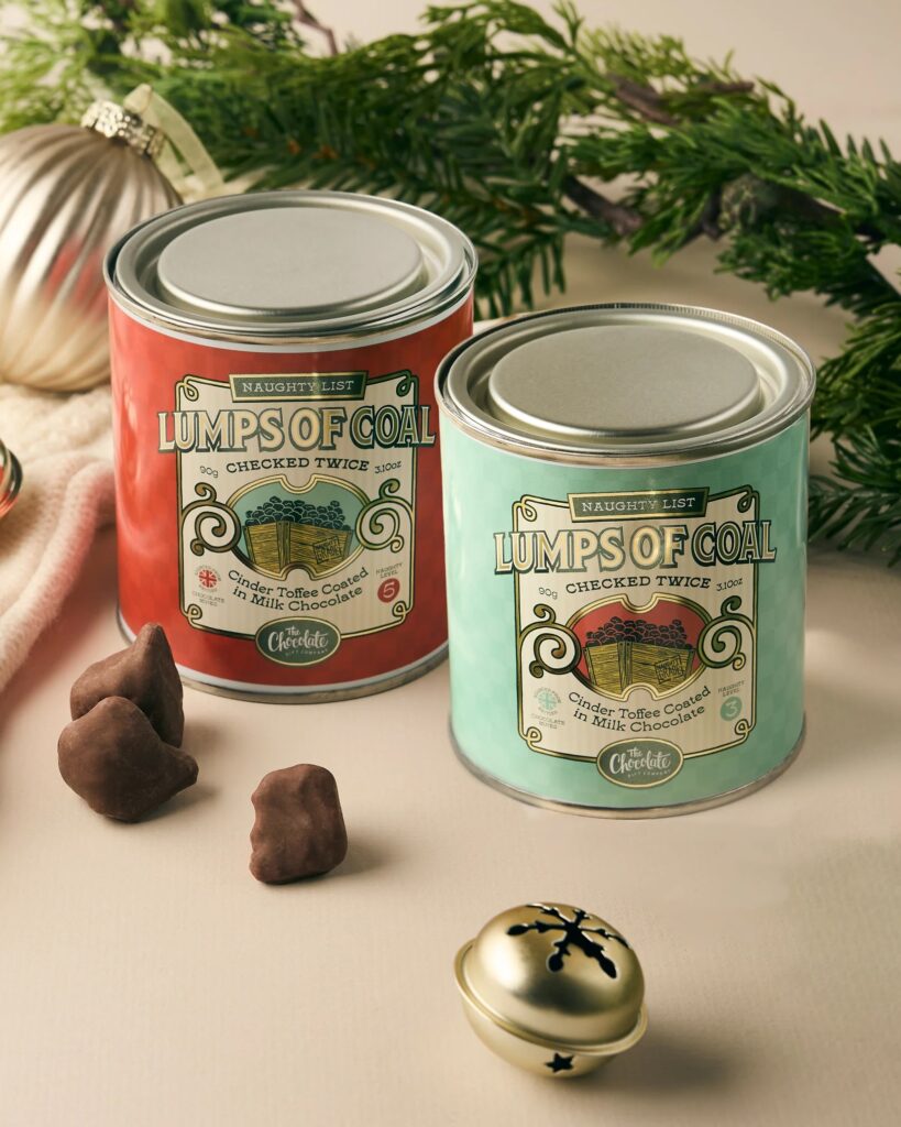 Junior Magazine Lumps of Coal Cinder Toffee, from £9, The Chocolate Gifting Company