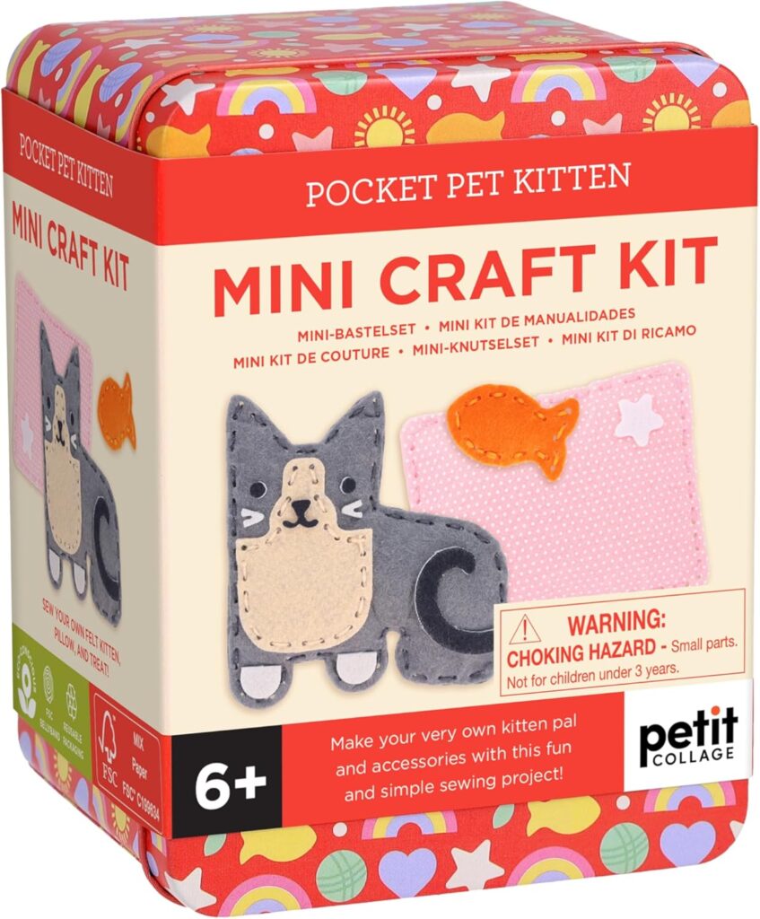 Junior Magazine Petit Collage Mini Cat Craft Kit, £9.98, Amazon