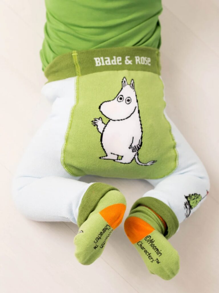 Junior Magazine Moomin™ Organic Free to Explore Leggings, £12, Blade & Rose