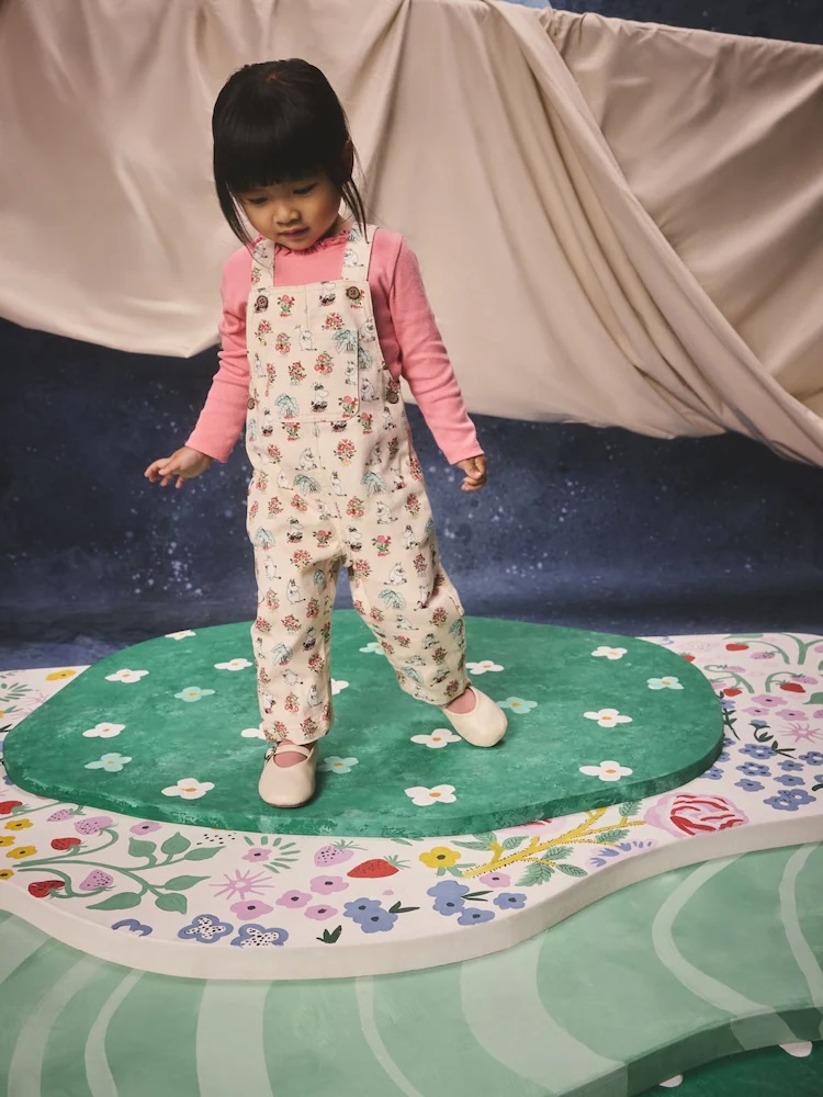 Junior Magazine Moomin Printed Dungarees and T-Shirt Set, from £26, NEXT