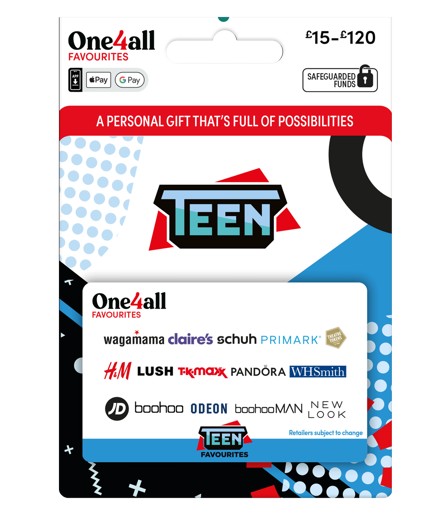 Junior Magazine Teen (and Tween) Gift Card, from £15, One4all