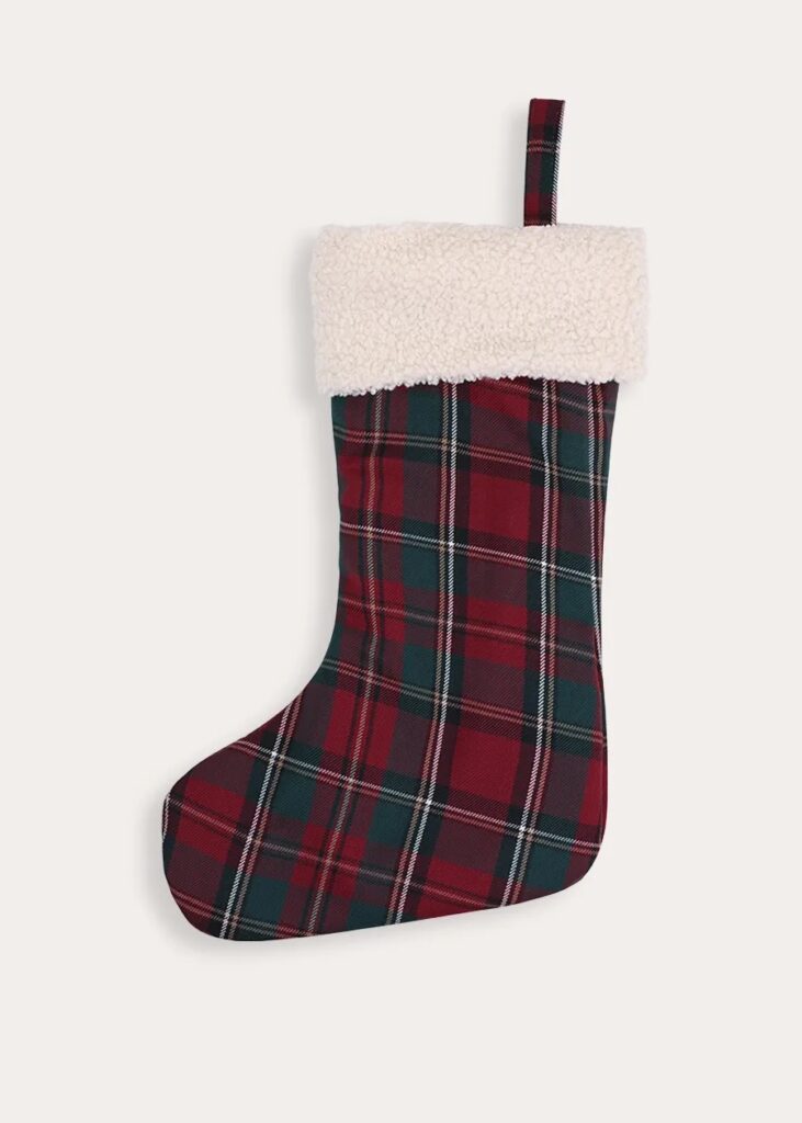 Junior Magazine Balmoral Tartan Christmas Stocking, £55, Pepa London