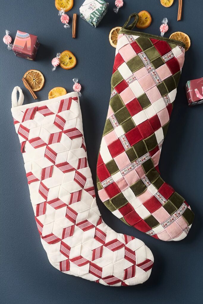 Junior Magazine Ribbon Woven Stocking, £52 each, Anthropologie