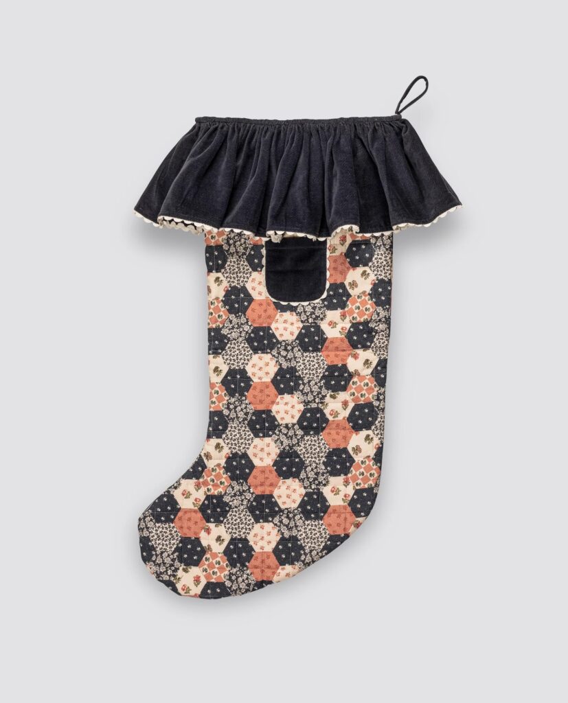 Junior Magazine Patchwork Floral Stocking, from £35, Little Cotton Clothes