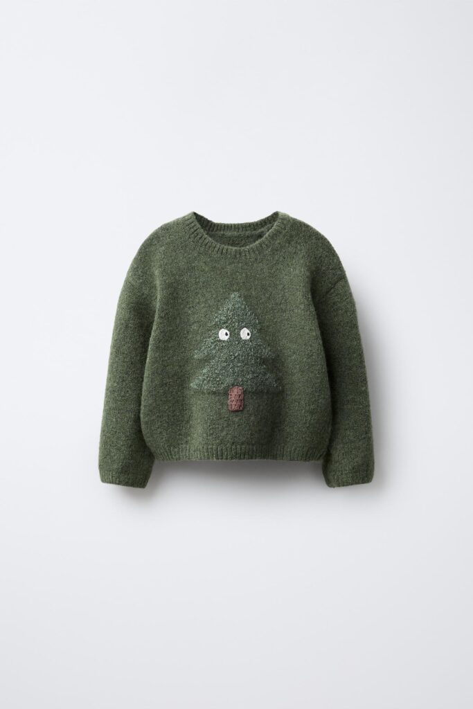 Junior Magazine Tree Knit Jumper, £19.99, Zara Kids