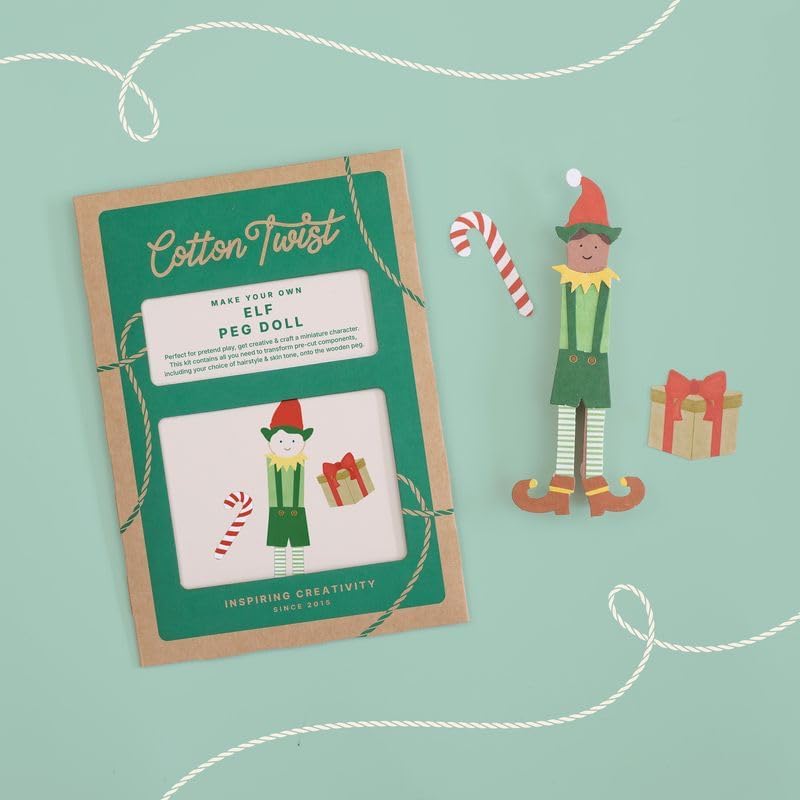 Junior Magazine Make you Own Elf Peg Doll, £3.95, Cotton Twist