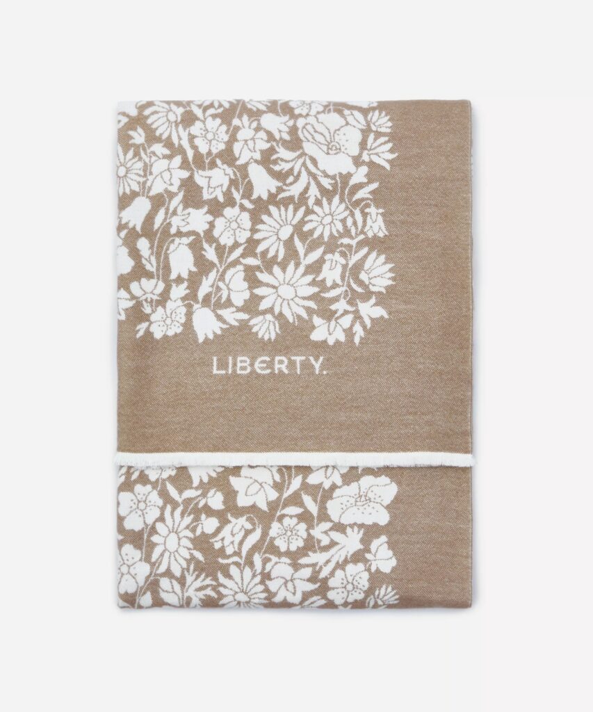 Junior Magazine Poppy Dawn Liberty Print Throw, £260, Liberty