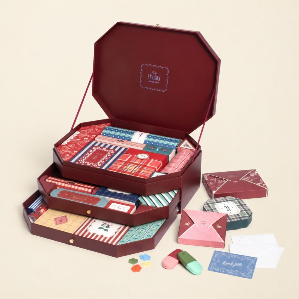 Junior Magazine Stationery Treasure Chest Advent Calendar, Papier