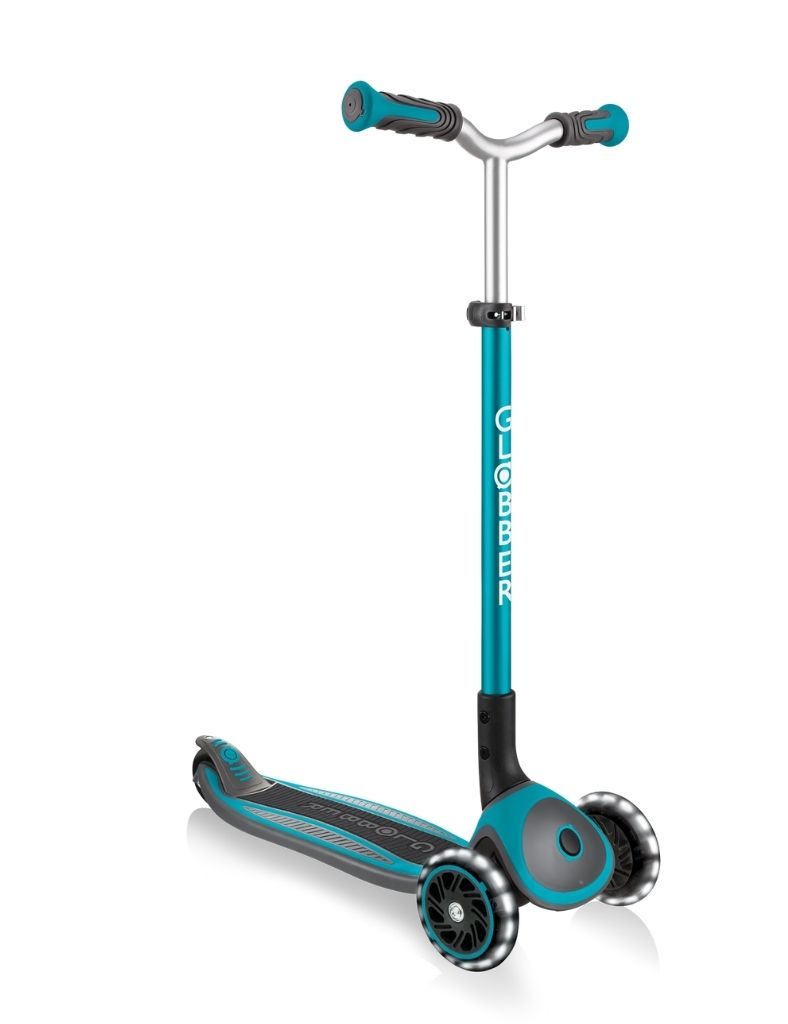 Junior Magazine Globber Master Lights – Wide Deck 3 Wheeled Scooter, £89.99, Globber