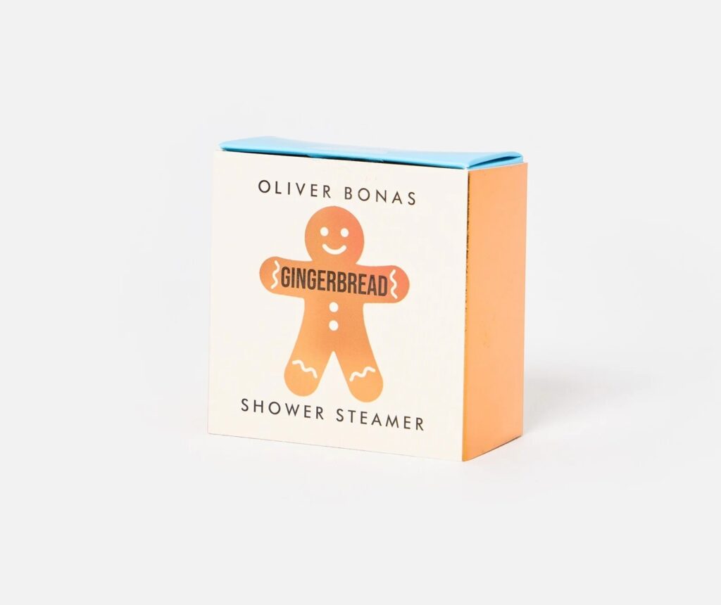 Junior Magazine Gingerbread Fragranced Shower Steamer, £10, Oliver Bonas