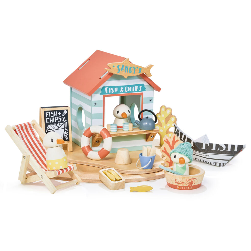 Junior Magazine Sandy’s Beach Hut, £63, Threadbear Designs
