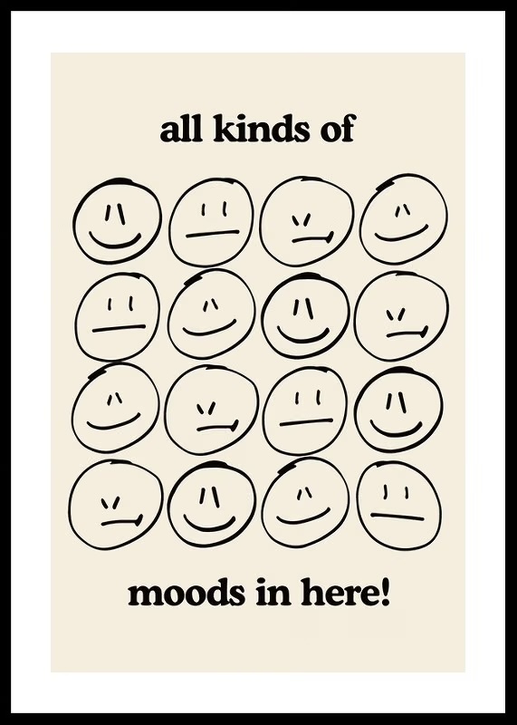 Junior Magazine All Kinds Of Moods Poster, £12.90, Gallerix
