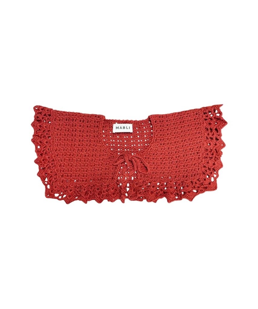 Junior Magazine Delilah Collar in Ruby, £59, MABLI