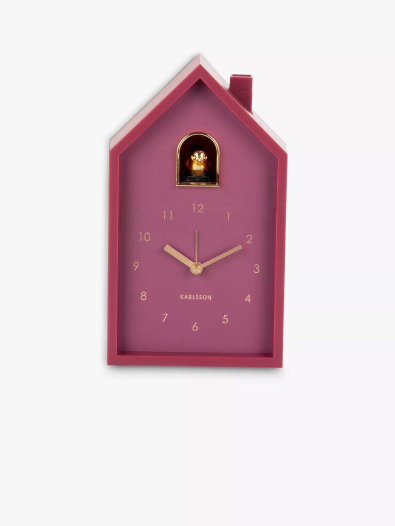 Junior Magazine Karlsson Modern Cuckoo Analogue Alarm Clock, £55, John Lewis