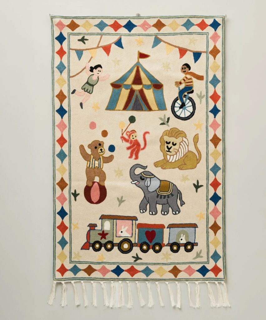 Junior Magazine Circus Wall Hanging, £250, Moppet