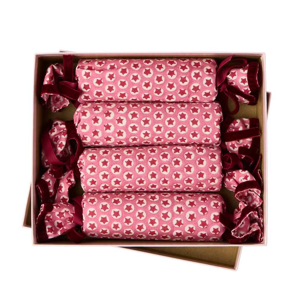 Junior Magazine Limited Edition Reusable Fabric Crackers (4) ready-to-fill, £90.00, Molly Mahon