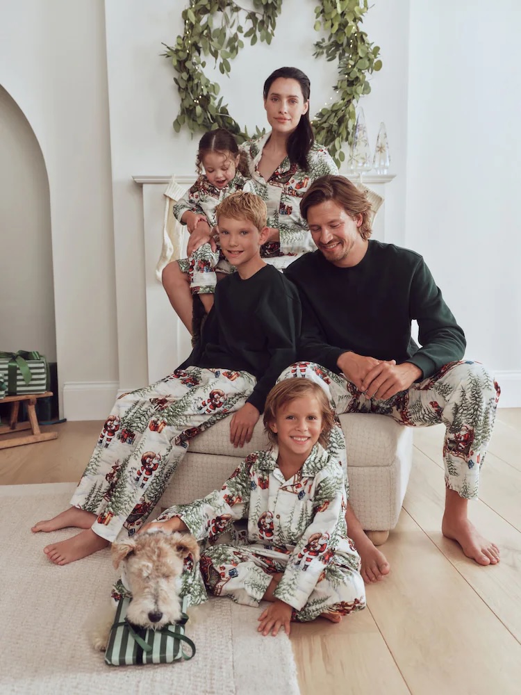Junior Magazine Santa Matching Family Christmas Pyjamas, from £18, NEXT