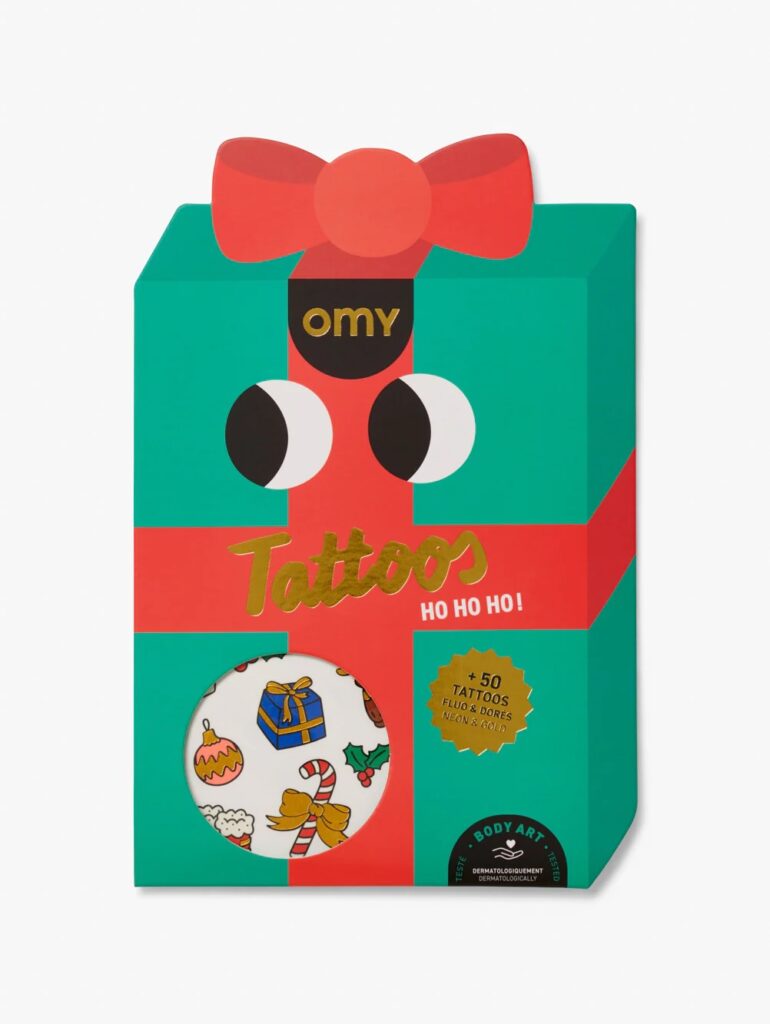 Junior Magazine OMY Ho Ho Ho Temporary Tattoos, £8, STYCH