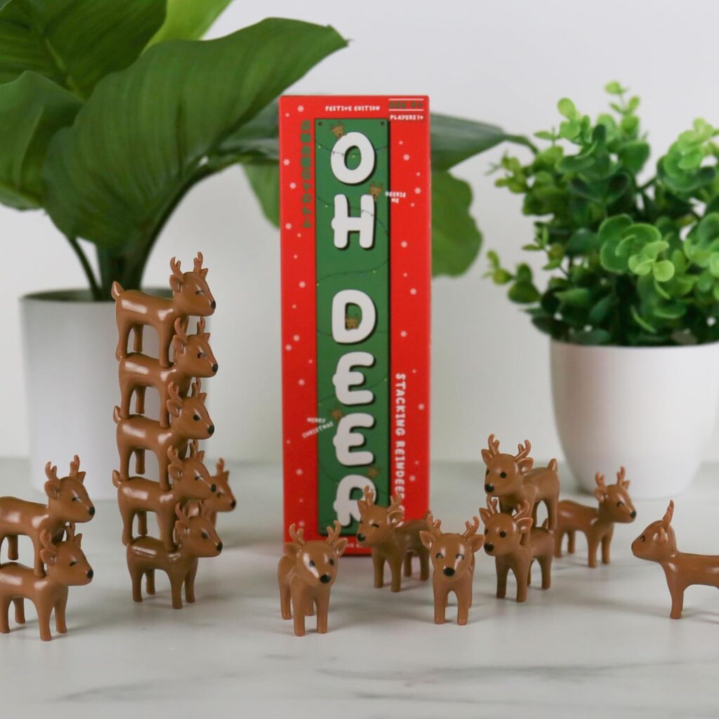 Junior Magazine Oh Deer Festive Christmas Stacking Balance Game, £9.99, Not On The High Street