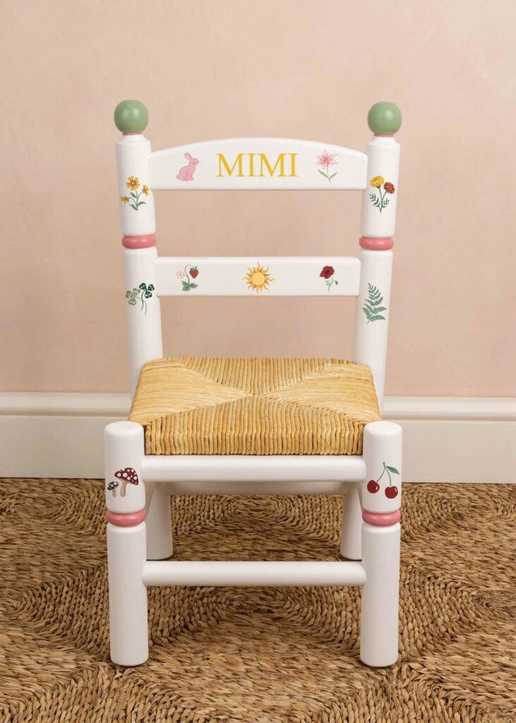 Junior Magazine Personalised Chair, from £245, Pierrot Studio