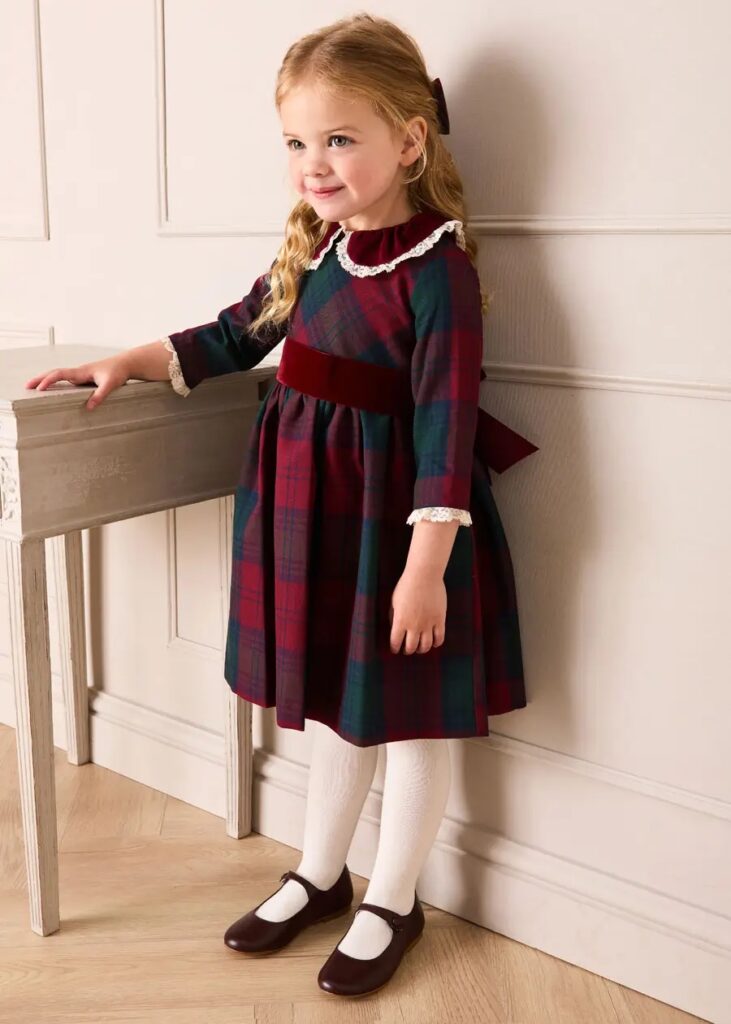 Junior Magazine Grosvenor Tartan Dress, £135, 12m-12yrs, Pepa London
