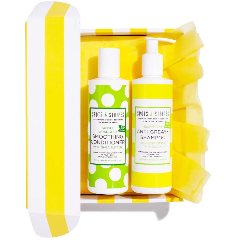 Junior Magazine Teen Hair Gift Box, £33, Spots & Stripes