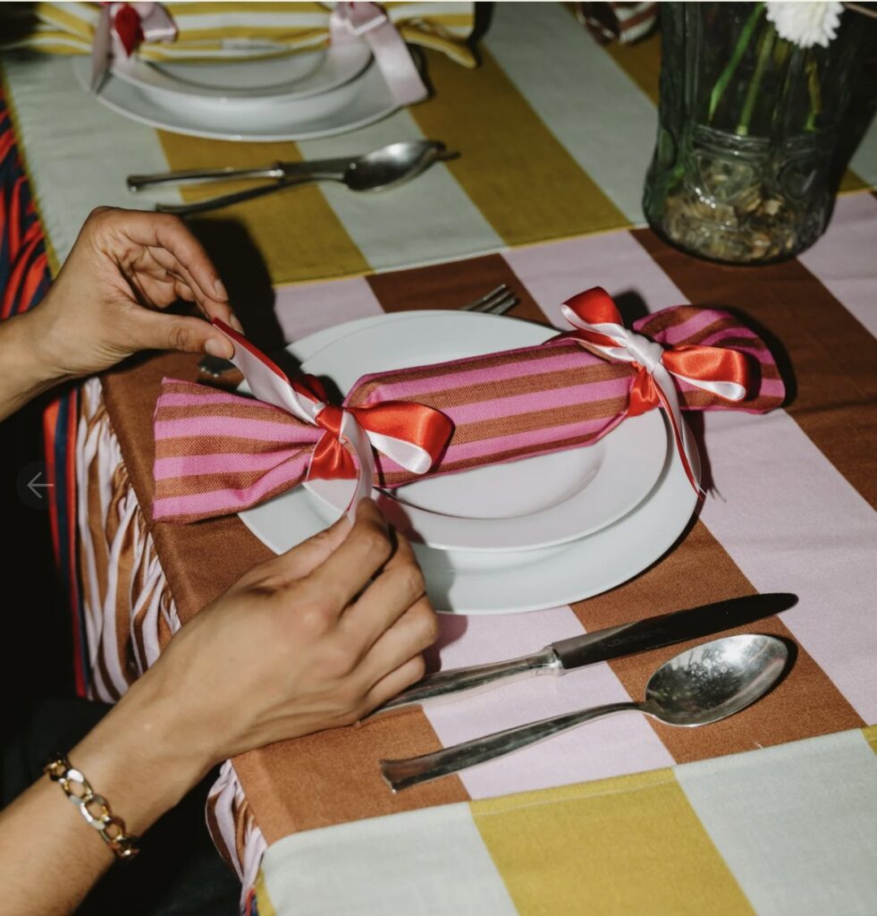 Junior Magazine Bespoke reusable Christmas Cracker/Napkin -fill your own, £40.00 each, Colours of Arley