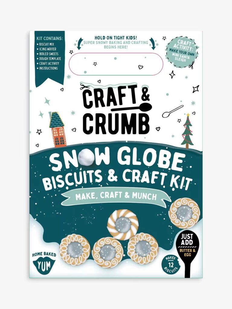 Junior Magazine Snow Globe bake & craft kit, £10.99, Craft & Crumb