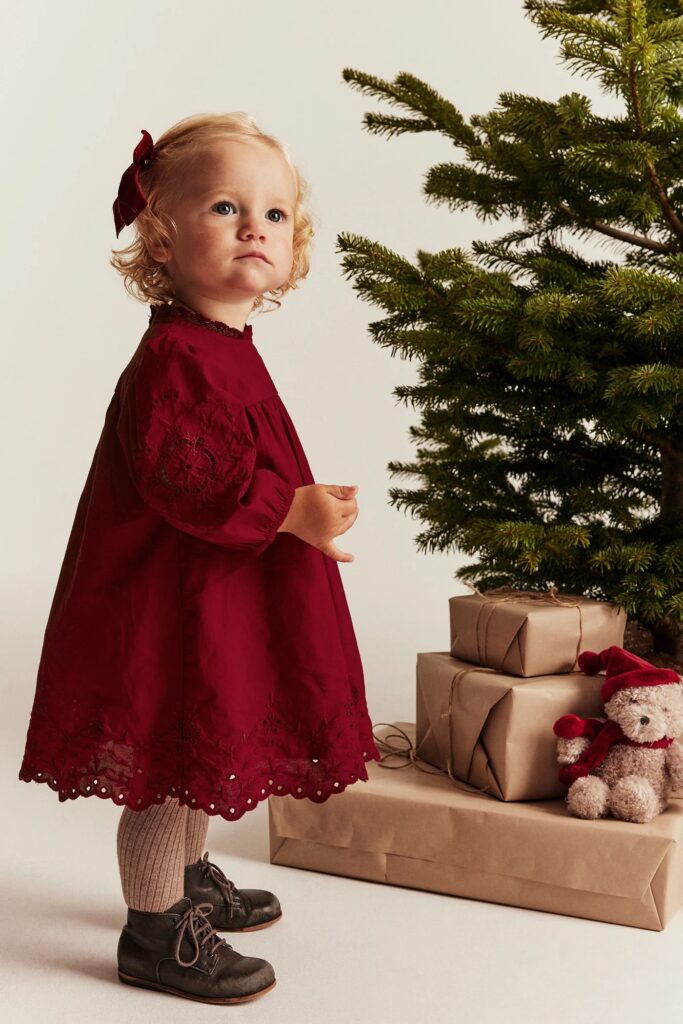 Junior Magazine Baby Red Embroidered Dress, £40, Newbie