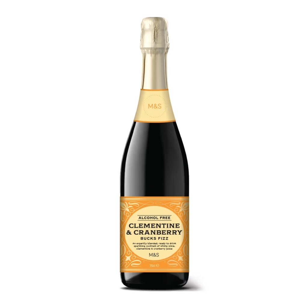Junior Magazine Alcohol Free Clementine and Cranberry Bucks Fizz, £4 for 75cl