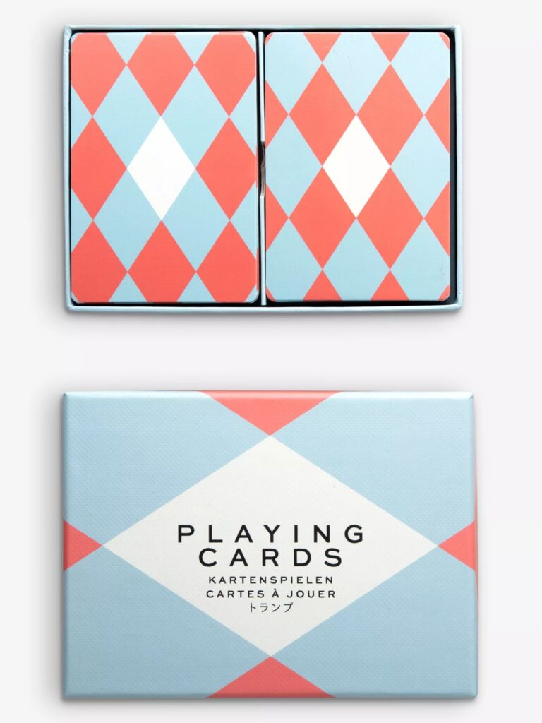 Junior Magazine Print Works Double Playing card set, £15, Selfridges
