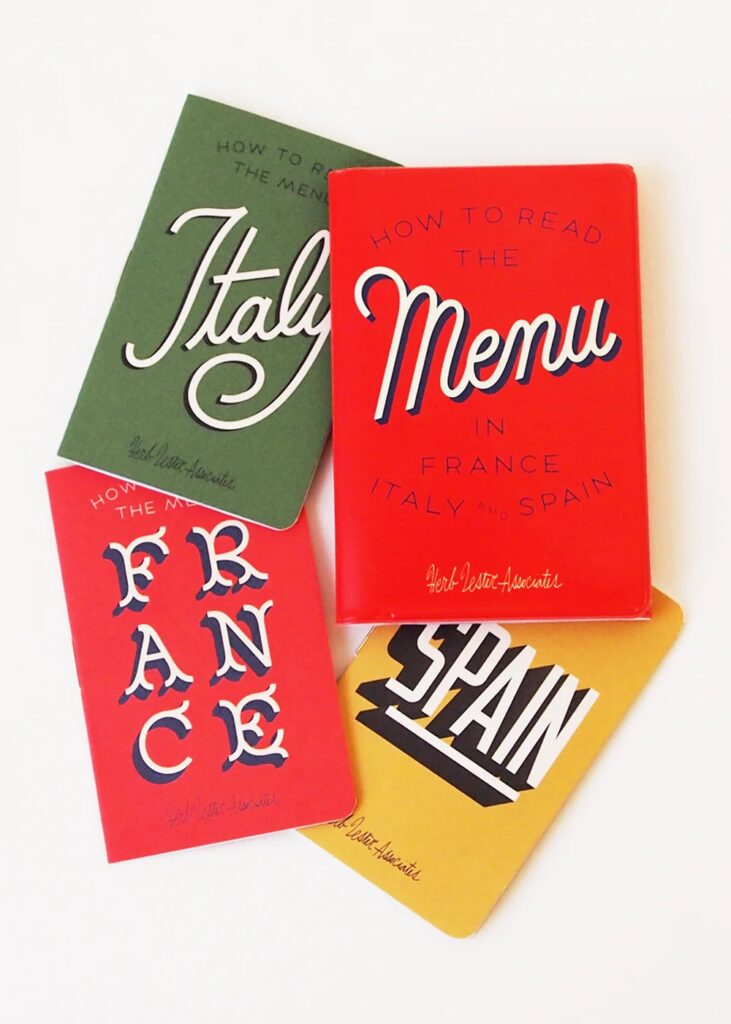 Junior Magazine How to Read the Menu in France, Italy and Spain, £8, Herb Lester