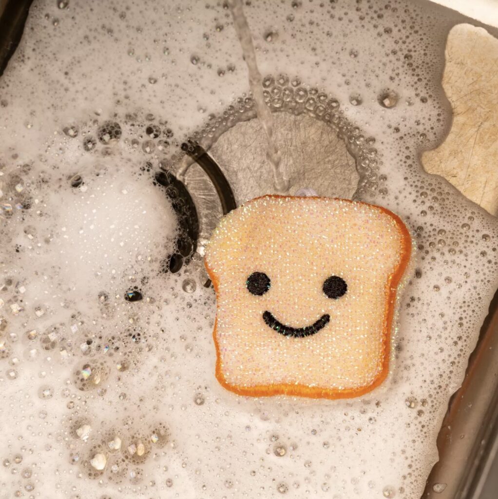 Junior Magazine Kikkerland Toast Scrubbies, £8 (set of 2), John Lewis