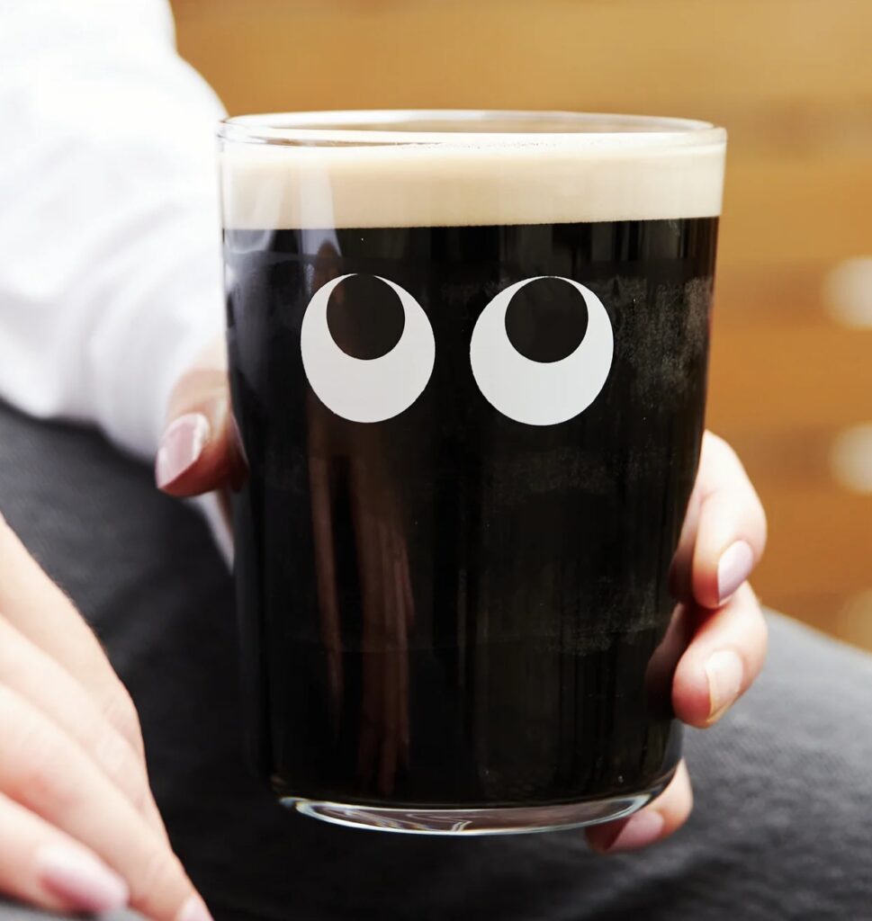 Junior Magazine Smooth ‘Jack’ Pint Glass, £6, Camden Town Brewery