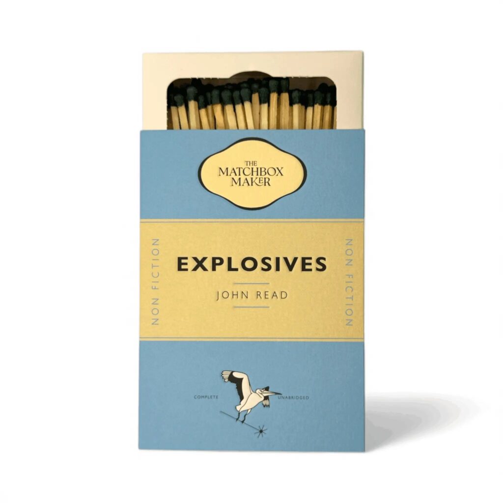 Junior Magazine Explosives Penguin Match Box, £10, Rosemary & Ridgway