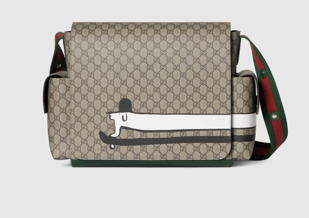 Junior Magazine Large Printed GG Changing Bag, £1750, Gucci