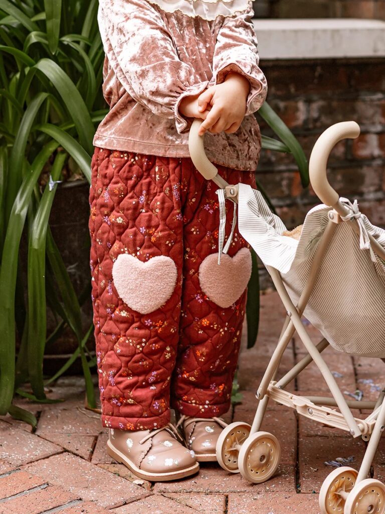 Junior Magazine Quilted Trousers, £52, Happyology