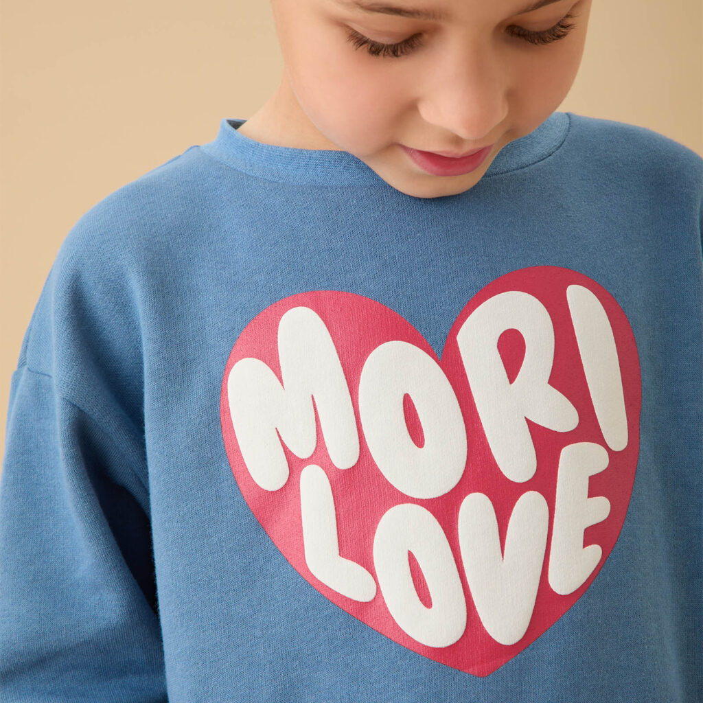 Junior Magazine MORI Love Oversized Sweatshirt, £26, Mori