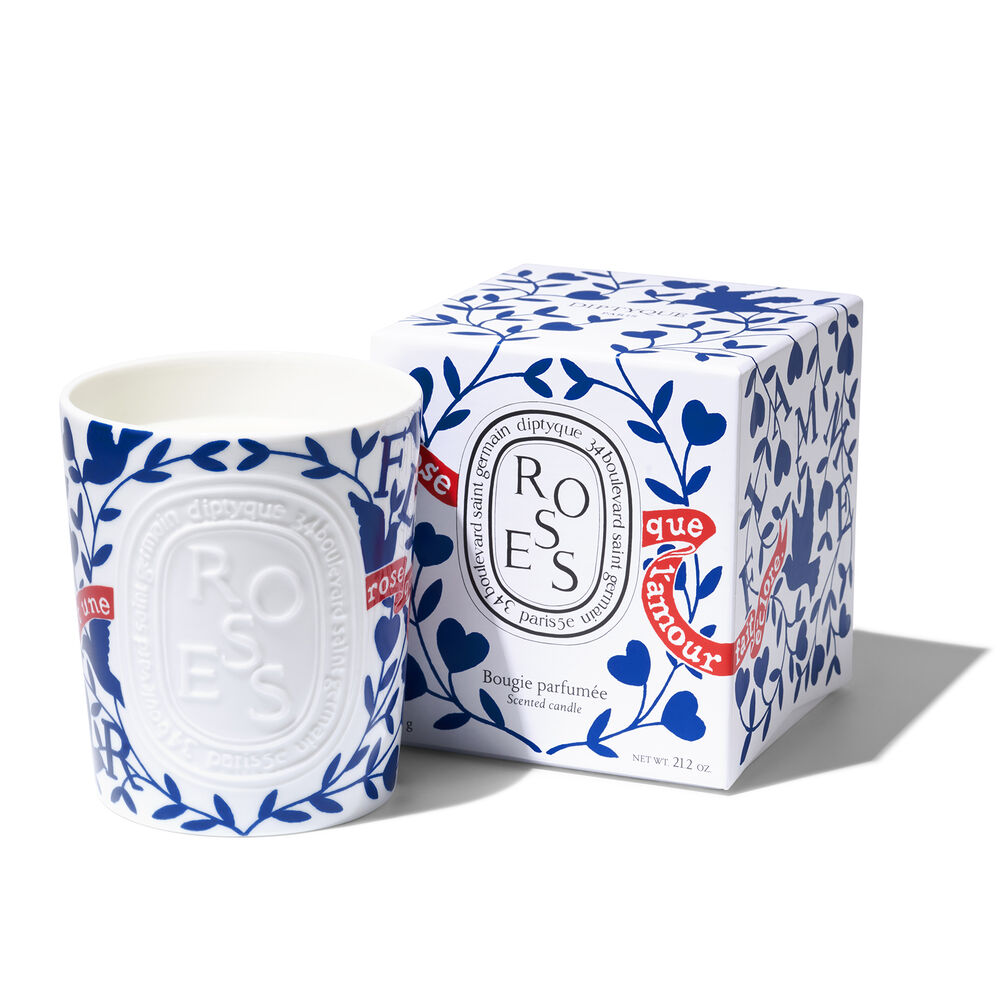 Junior Magazine Roses Large Candle, £179, Dipityque